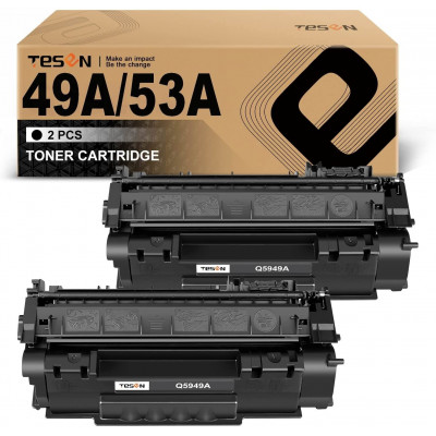 TESEN 49A Q5949A Compatible Toner Cartridge Replacement 2 Packs